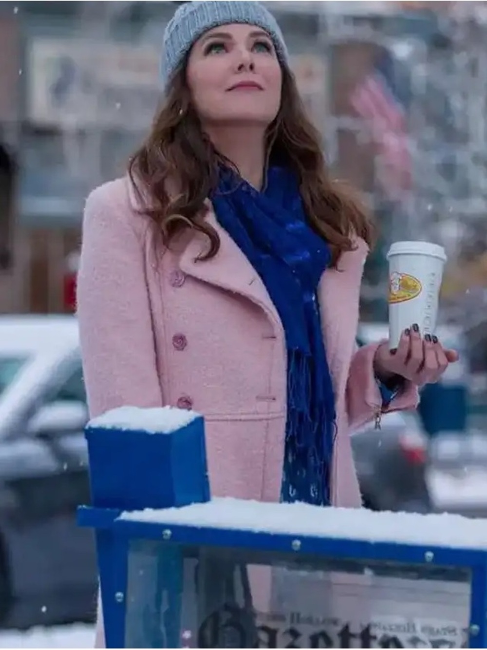 Gilmore Girls Lorelai Pink Wool Coat Women’s Large
